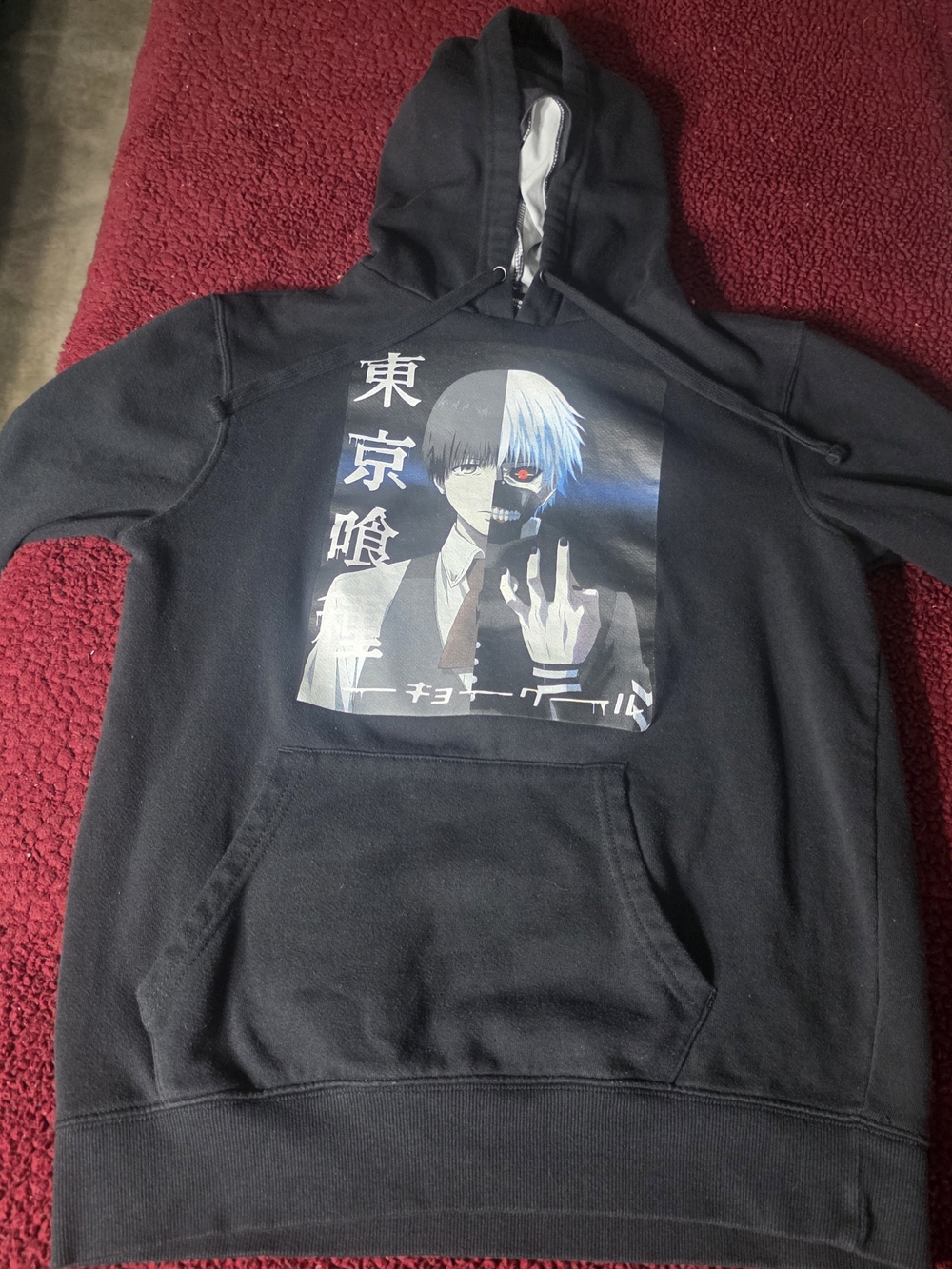 Hot Topic Black and White Tokyo Ghoul Pullover Hoodie